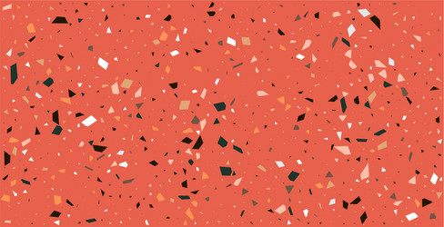 claasic red terrazzo flooring pattern texture vector image