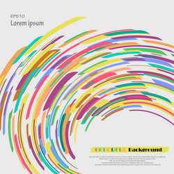 curve of crayon colorful abstract background vector image