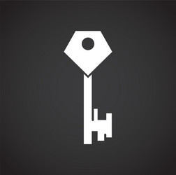 key icon on background for graphic and web design vector image