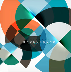 minimal circle abstract background design vector image