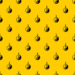 sign yin yang pattern vector image