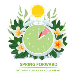 Spring Forward: Daylight Saving Time vector image