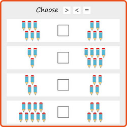 worksheet mathematical puzzle game learning vector