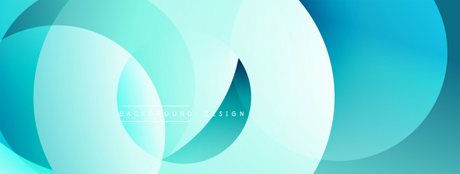 abstract background features overlapping circles vector image