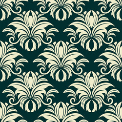 gothic floral beige pattern vector