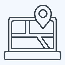 icon map location related to navigation symbol vector image