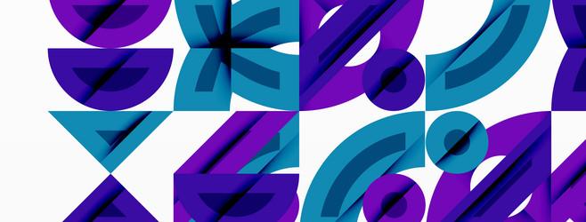abstract geometric pattern repeating shapes vector image