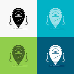 android beta droid robot technology icon over vector image