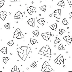 black upload inbox icon isolated seamless pattern vector image