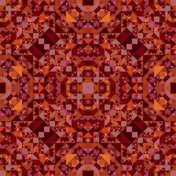 Brown repeating kaleidoscope pattern background vector