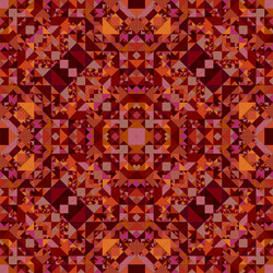 brown repeating kaleidoscope pattern background vector