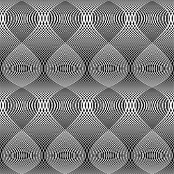 Design seamless monochrome waving pattern vector
