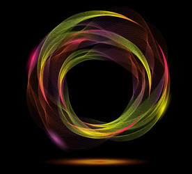 Abstract background with colorful circle vector