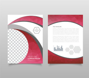 modern triangle presentation template business vector image