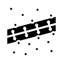support machine svm algorithm glyph icon vector image