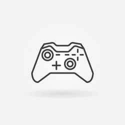 Simple line icon vr controller Royalty Free Vector Image