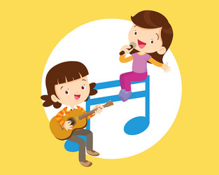 Music kidsplay concept of school vector