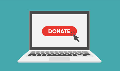 donate buttons set help icon donation concept vector