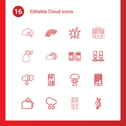 Cloud icons vector