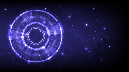 futuristic sci-fi of hud element abstract hi-tech vector