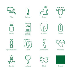 treatment icons vector