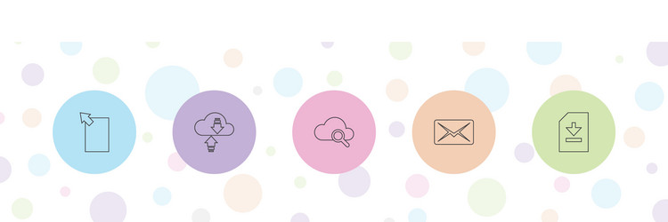 5 download icons vector