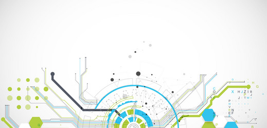 abstract background with plexus effect scientific vector image