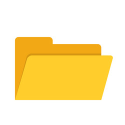 empty yellow web computer folder for design vector image