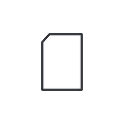 notepad symbol flat icon document notebook file vector image