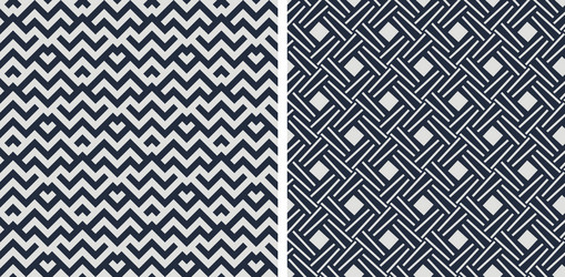 set seamless patterns abstract geometric vector image