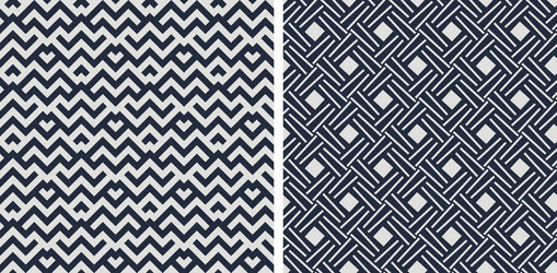 set seamless patterns abstract geometric vector