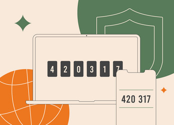 two-factor authentication - 2fa ensure secure vector image