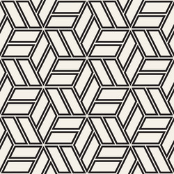 Cubic grid tiling endless stylish texture vector