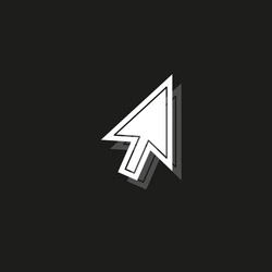 cursor arrow computer - symbol vector image