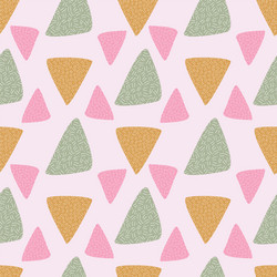 triangle shape seamless with pink vector image