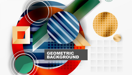 dynamic complex geometric abstract background vector image