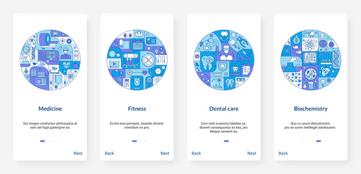 Science research in medicine dentistry sport vector