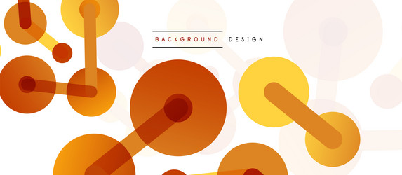 abstract background round dots connected by lines vector image