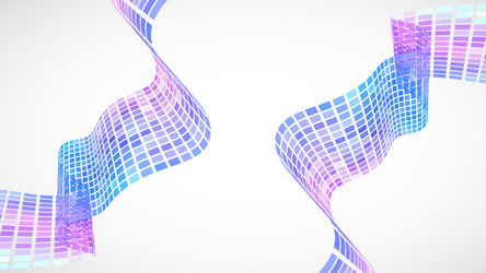 abstract retro background waves are made vector image