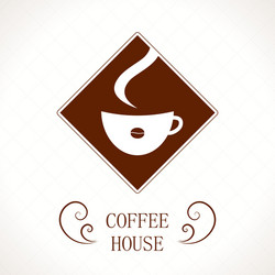 coffee house cup background vector