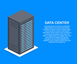 Data center cloud connection hosting server vector