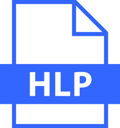 file name extension hlp type vector