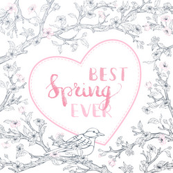 spring background Vector Image