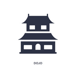 dojo icon on white background simple element from vector image
