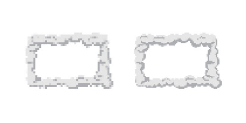 empty textured rectangular frames with intricate vector image