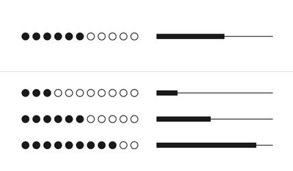 web progress loader interface load status upload vector image