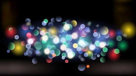 Abstract background with bokeh effect vector