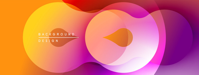 abstract colorful shapes overlap creating vibrant vector image