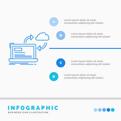 Data Synchronization & Processing Infographic vector image