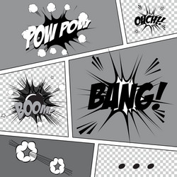 different pop art objects making a special vector image
